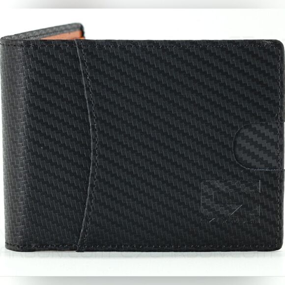 NWT Carbon Fiber Leather Wallet Bifold with RFID Blocking Ships today - Picture 4 of 14